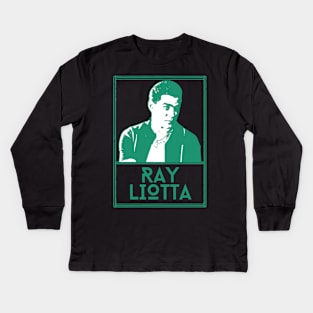 Ray liotta\\retro fan artwork Kids Long Sleeve T-Shirt